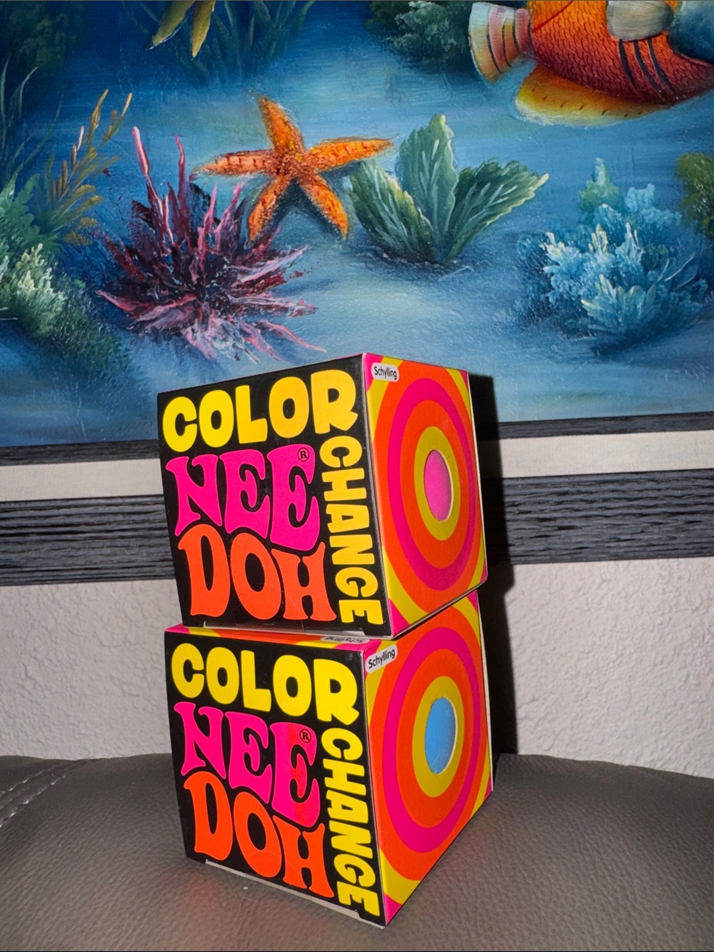 NEEDOH COLOR Change Squeezable Sensory Ball - 💛💖or🩵choose 1️⃣‼️